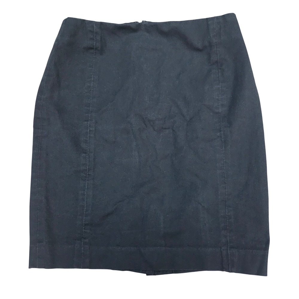 Banana Republic Pencil Skirt Womens 2 Black Excellent Solid Mini